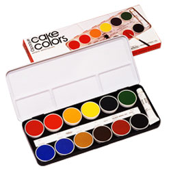 【最大30倍×ブラックフライデー SPU 要エントリー 11/20 20:00 〜 11/27 1:59】 ホルベイン ケーキカラー 不透明 12色セット