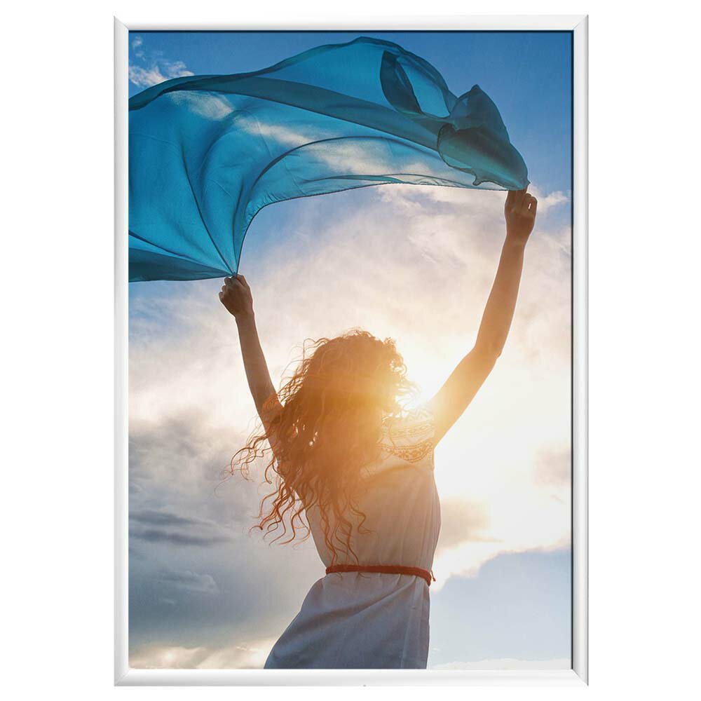 ポスターフレーム SOFKEN ソフケン スリムエイト A3 ホワイト アルミフレーム