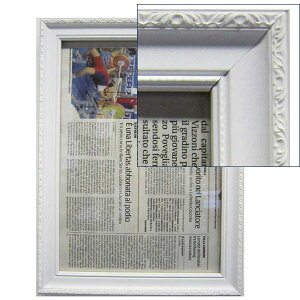 【最大30倍×ブラックフライデー SPU 要エントリー 11/20 20:00 〜 11/27 1:59】 額縁 デッサン額 イーリス 白 四切