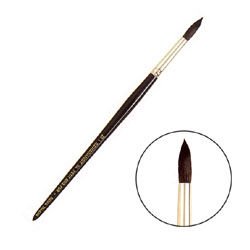 【最大30倍×ブラックフライデー SPU 要エントリー 11/20 20:00 〜 11/27 1:59】 レンブラント 水彩筆 ラウンド114 高級リス毛 10号のサムネイル