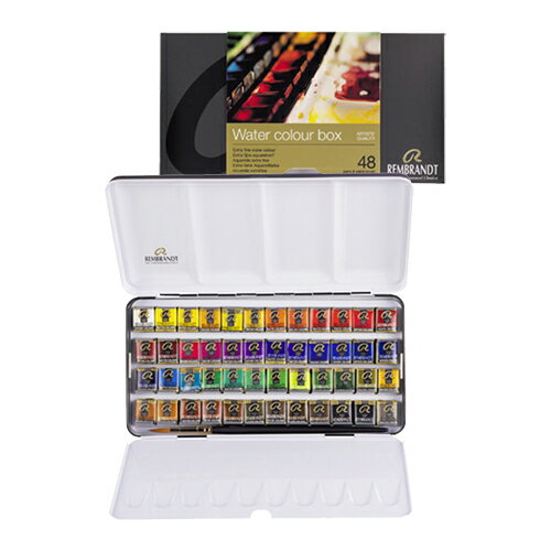 レンブラント水彩絵具ハーフパン48色セットT0583-8648