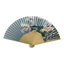 【楽天スーパーSALE×ポイント 最大29倍! SPU 要エントリー 9/4 20:00 ~ 9/11 01:59】 扇子 両面貼り 75型35間 葛飾北斎 富獄三十六景 灰青 AW303