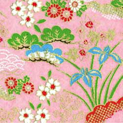 【限定クーポン有！最大28倍×お買い物マラソン SPU 要エントリー 10/4 20:00 〜 10/9 01:59】 手染 友禅紙 (菊半裁判) No.18-4