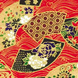 手染 友禅紙 (菊半裁判) No.26-1