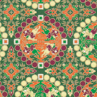 【限定クーポン有！最大28倍×お買い物マラソン SPU 要エントリー 10/4 20:00 〜 10/9 01:59】 手染 友禅紙 (菊半裁判) No.55-5