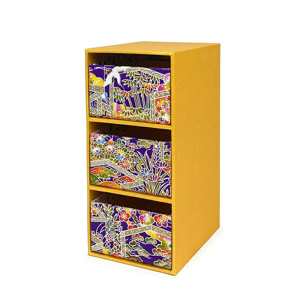 【画材祭り★最大30倍×クーポン企画有 SPU 要エントリー 12/1 00:00 〜 12/1 23:59】 収納箱 スッキリ片付け 卓上チェスト 細型3段 ...