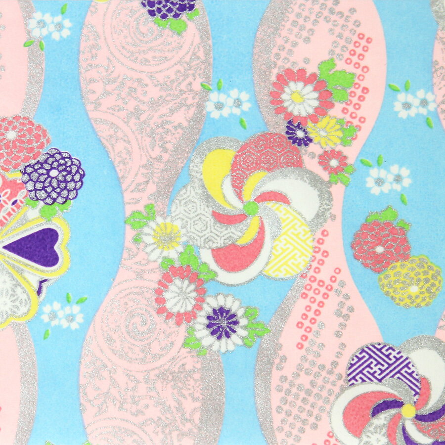 【限定クーポン有！最大28倍×お買い物マラソン SPU 要エントリー 10/4 20:00 〜 10/9 01:59】 手染 友禅紙 (菊半裁判) No.25-6