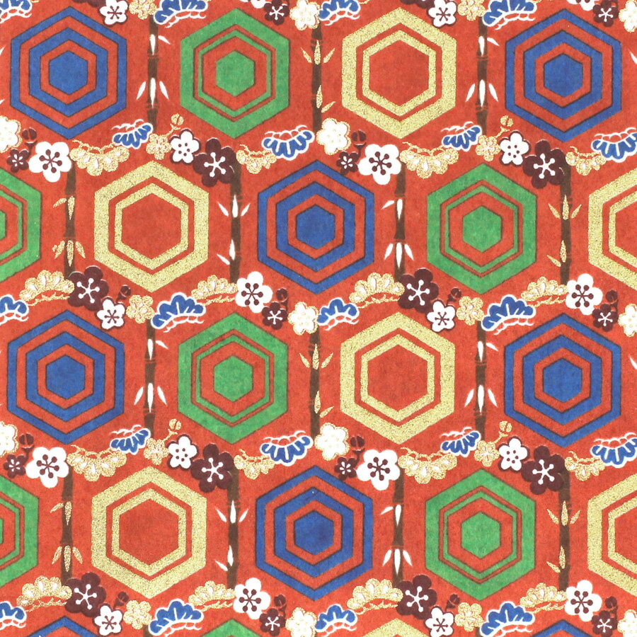 【新春ポイントアップ×クーポン祭り SPU 要エントリー 1/1 00:00 〜 1/3 23:59】 手染 友禅紙 (菊半裁判) No.60-1