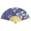 【最大29倍×お買い物マラソン SPU 要エントリー 6/22 20:00 〜 6/27 1:59】 両面貼り 和柄扇子75型35間 紫陽花雫 (あじさいしずく...