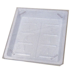 【限定クーポン有！最大28倍×お買い物マラソン SPU 要エントリー 10/4 20:00 〜 10/9 01:59】 SN バット用ふた 中用 375×445mm 厚さ2mm 透明PET樹脂製