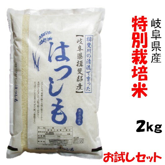 令和5年産【特別栽培米】岐阜県産 ハツシモ 白米2Kg（白鳥