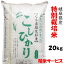 令和3年産【特別栽培米】岐阜県産コシヒカリ 玄米20Kg(10Kg×2)精米サービス こしひかり
