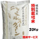 令和5年産【特別栽培米】岐阜県産ミルキークイーン 玄米20Kg 10Kg 2 精米サービス 白鳥ファーム【送料無料】北海道/沖縄/離島は追加送料