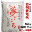 【リピータ専用】令和5年産【特別栽培米】岐阜県産夢ごこち 白米10Kg（玄米1割増）（分搗き可） 白鳥ファーム【送料無料】北海道/沖縄/離島は追加送料