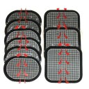 非純正品 EMS互換パッド スレンダートーン対応 ジェルパッド シート 取り替え パッド 3枚組x10セット 合計30枚 (正面用10枚 + 脇腹用20枚) エボリューション・対応交換用パット/スレンダーforスレンダートーン・アクティブスレンダー用腹筋用パッド