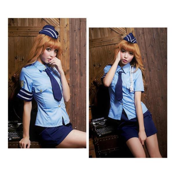 コスプレ ポリス コスプレ衣装 セクシーポリス コスチューム 制服 女性 レディース ミニスカポリス 警察 婦警 婦人警官 制服 ハロウィーン ハロウィン仮装 yumeharuka-10000302 夢ハルカ サンプル画像2