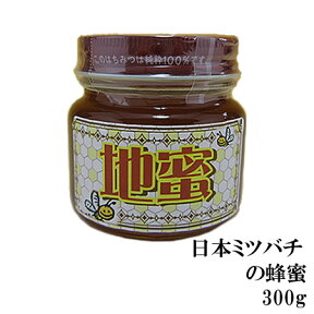 生はちみつ 非加熱 国産蜂蜜 ニホンミツバチ(日本蜜蜂)のはちみつ地蜜300g【送料無料 はちみつ】【宇和養蜂】【国産】【愛媛産】