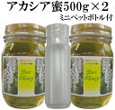 【まとめ買い】【送料無料 はちみつ】非加熱 生はちみつ 国産 純粋アカシア蜂蜜500g×2(詰め替え容器付き)【宇和養蜂】【養蜂場直送】【北海道産】
