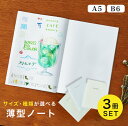 ノート 3冊セット 無地 罫線 方眼 A5 B6 自由 日記 イラスト 白紙 ユメキロック