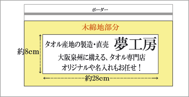 印刷加工代　木綿地付フェイスタオル用　100枚以上可能！　オリジナルタオル、名入れタオルで販売促進　【RCP】【05P09Jul16】