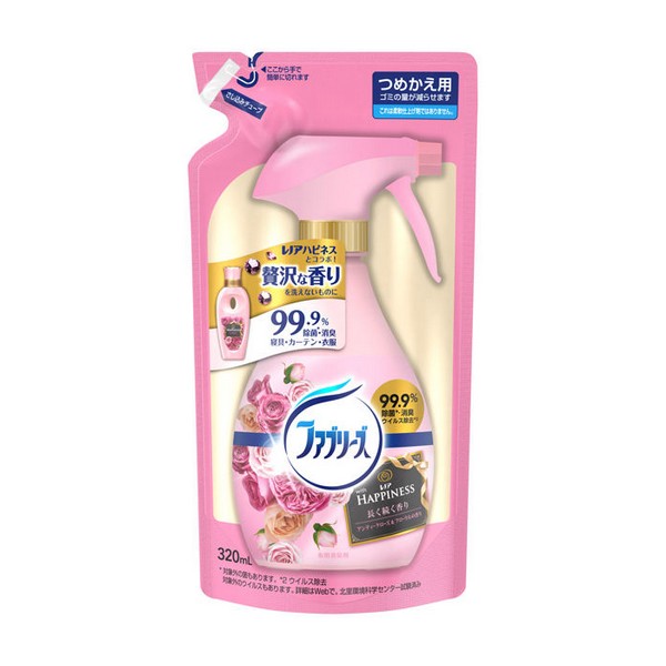 《P&G》 ファブリーズ with レノアハピネス アンティークローズ&フローラルの香り つめかえ用 320ml 返品キャンセル不可