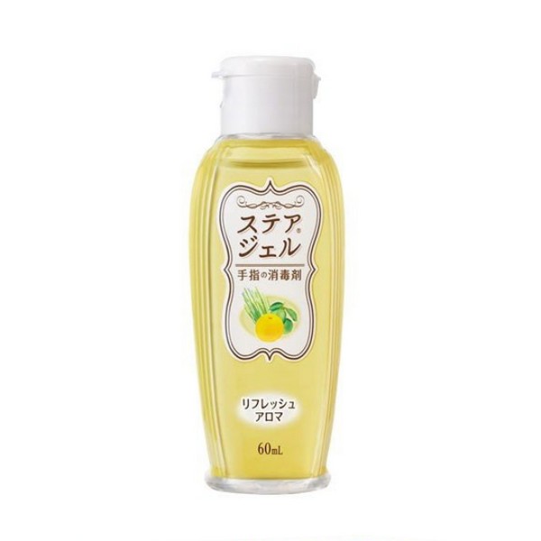 【医薬部外品】《カワモト》 ステアジェル リフレッシュアロマ 柑橘系 60mL (手指消毒剤)