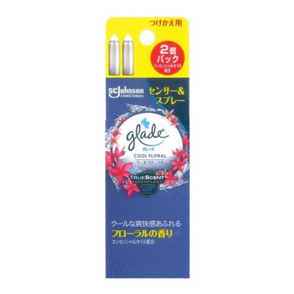 《ジョンソン》 グレード 消臭センサー＆スプレー つけかえ用 カートリッジ 2本入り クールフローラル