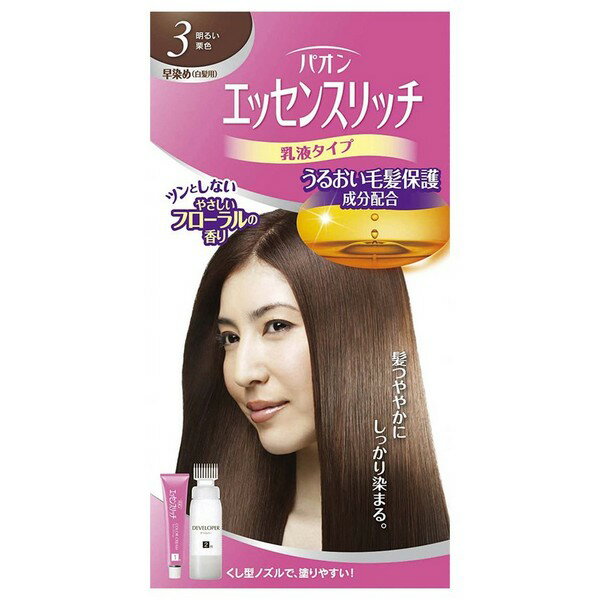 【医薬部外品】《ヘンケルジャパン》 パオン エッセンスリッチ 乳液タイプ 3 明るい栗色 (白髪染め)