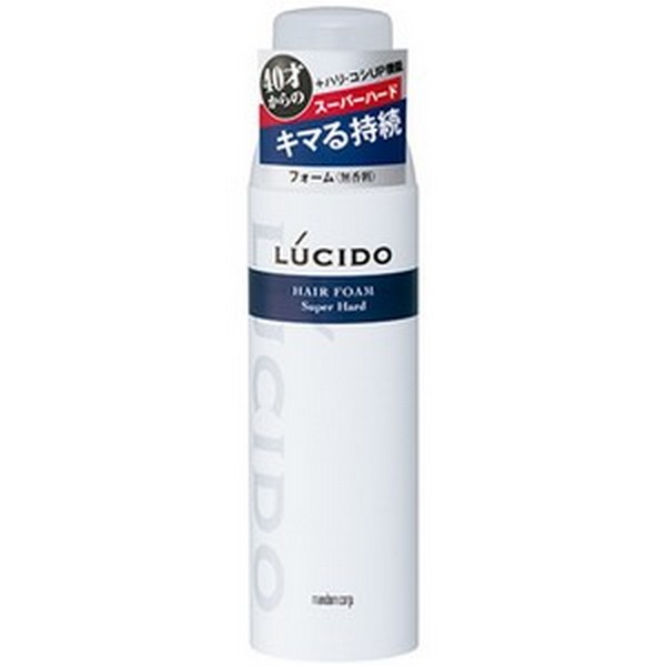《マンダム》 LUCIDO ルシード ヘアフォーム スーパーハード 185g 無香料