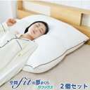 贅沢サイズ枕【2個セット】空間fitの夢まくら リラックス 2個セット ホテルタイプ 専用カバー付き 空間フィットの夢枕 肩こり ストレートネック いびき防止 ...