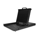 StarTech.com KVMコンソール ラックマウント型 8ポート 17型モニター RKCONS1708K 1台 8ポート搭載の17インチモニターを備えたラ...