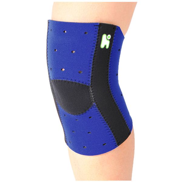 【日本製 国産 サポーター】ヘルスポイント マラソンズニーサポート10ホール付) ブルー S-M 青 ランナーのための究極のサポーター 日本製 国産 マラソンサポートブルーS-M（10ホール付） 青