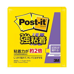 (まとめ) 3Mポスト・イット 強粘着ノート 75×75mm ビビットイエロー 654SS-YN 1冊 【×5セット】 黄 強力な粘着力で使いやすい ビビットなイエローが目を引く サイズは75×75mm 5冊セットでお得 3Mのポスト・イット強粘着ノート 黄