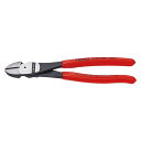 KNIPEX クニペックス 強力型斜ニッパー 硬線用 プラスチックコーティング 全長200mm 7401-200 KNIPEX クニペックス 強力型斜ニッパー ...