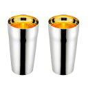 燕人の匠 プライム ダブルタンブラー 300ml 2P ET-2000 四季を通じて使用可能な二重構造のタンブラー、贅沢な金メッキ仕上げ 燕人の匠が贈る、至高の...