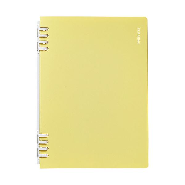 (まとめ) キングジム リングノート テフレーヌA5タテ 黄 CN9854TEキイ 1セット(5冊) 【×3セット】 手に触れずにスムーズに書ける 驚きのリング...