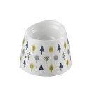 ワンちゃんの高さがある食器 SS 北欧 (犬用品/食器) 高級陶器のような質感で、愛犬にぴったりの高さを提供する食器 北欧のデザインが魅力のSSサイズ