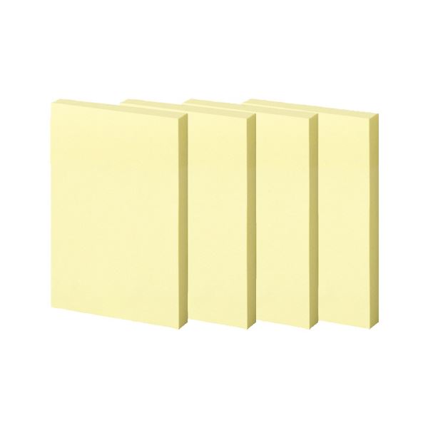 TANOSEE強粘着ふせん 75×50mm パステルカラー・イエロー 1セット(30冊:10冊×3パック) 黄 パステルカラーのイエローふせん30冊セット 強力...