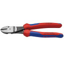 KNIPEX クニペックス 強力型斜ニッパー 硬線用 コンフォート 全長200mm 7402-200 KNIPEX クニペックス 強力型斜ニッパー 硬線用 コン...