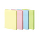 TANOSEE強粘着ふせん 75×50mm パステルカラー・4色 1セット(30冊:10冊×3パック) 強力な粘着力を持つ、パステルカラーの75×50mmサイズ...