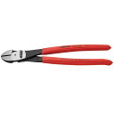 KNIPEX クニペックス 強力型斜ニッパー 硬線用 プラスチックコーティング 全長250mm 7401-250 KNIPEX クニペックス 強力型斜ニッパー ...