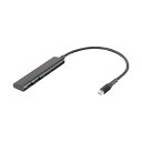 USB3.2 Gen1 Type-C 4ポート(C×2/A×2)アルミハブ ブラック UH-C3364BK 1個 黒 USB3.2 Gen1 Type-Cポート...