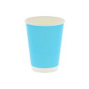 シモジマHEIKO ペーパーカップ アイス・ホット兼用 12オンス(440ml) ライトブルー 口径90mm #0045359341セット(1000個:50個×...