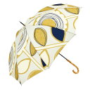 傘 アンブレラ 全長約87cm 直径約103cm サンフラワー アイボリー デザインライフ 通勤 通学 プレゼント 贈り物 ギフト 乳白色 北欧の魅力が溢れる、...