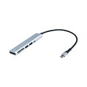 ナカバヤシ USB3.2Gen1Type-C3ポート(Cx1 Ax2)&SDカードリーダー・ライターアルミコンボハブ シルバー COM-C3SD143SL ナカ...