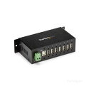 StarTech.com 7ポート 産業用USB2.0ハブ ESD/350Wサージ保護 ウォールマウント対応 ブラックST7200USBM 1個 黒 7つのポートを持つUSB2.0ハブ、静電気やサージからしっかり保護 壁に取り付け可能なブラックカラーの産業用ハブ、ST7200USBM 黒(2)