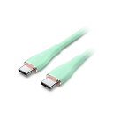 【3本セット】 VENTION 100W PD USB 2.0 C-Type to C-Type 急速充電ケーブル シリコンタイプ 1m ライトグリーン TA-...