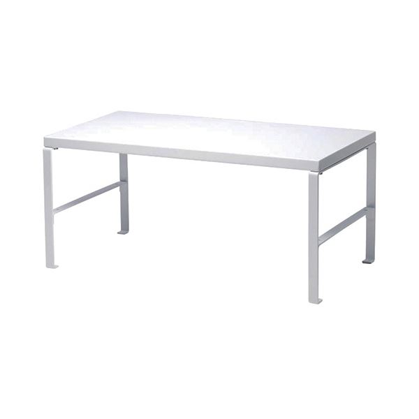 ソニック 机 テーブル 上台2段階高さ調節 幅490mm ホワイト DA-5904-W 1台 白 高さ調節可能な2段階デス..