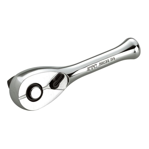 KTC 京都機械工具 9.5SQ コンパクトショートラチェット（パック入） BRC3S-S コンパクトで使いやすい9.5SQサイズのショートラチェットがパック入りで登場 力強くて操作性抜群、作業効率が格段にアップする便利なツール 頑丈で耐久性も抜群、プロも満足の高品質仕様 手軽に