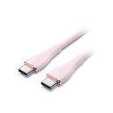 【3本セット】 VENTION 100W PD USB 2.0 C-Type to C-Type 急速充電ケーブル シリコンタイプ 1m ピンク TA-8760...